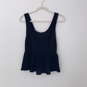 NWOT Urban Outfitters Black Bow Tank Top